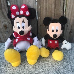 Disney Mickey Mouse 10'' & Minnie Mouse 13''